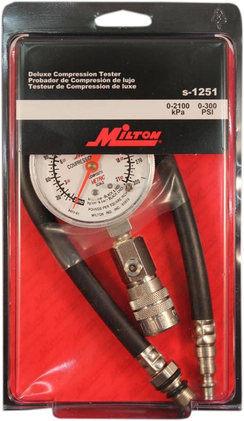 milton handheld compression tester s1251|Milton Industries Deluxe Compression Tester S.